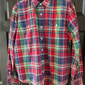 Ralph Lauren Red and Green Plaid Shirt